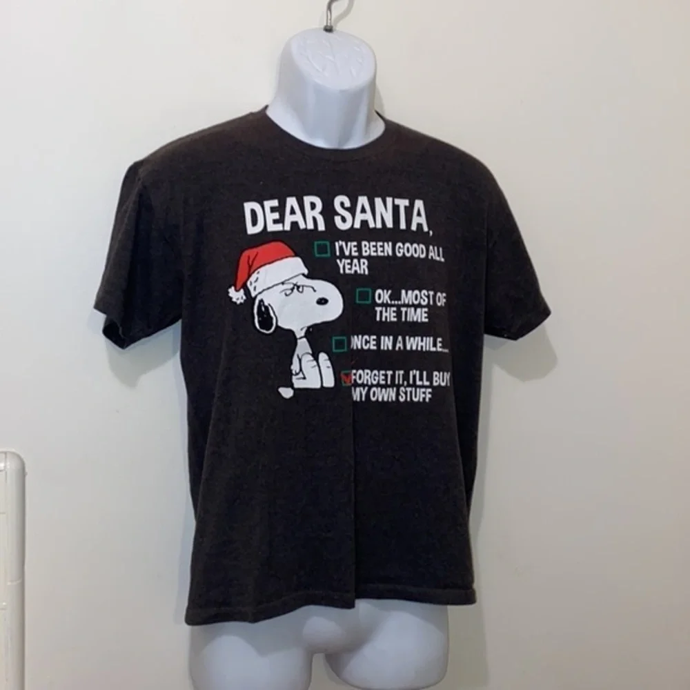 Unisex Youth Festive Peanuts/Snoopy “Dear Santa…” Graphic Tee